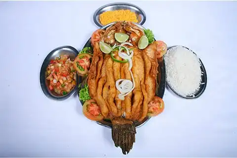 Traíra sem espinha com acompanhamentos