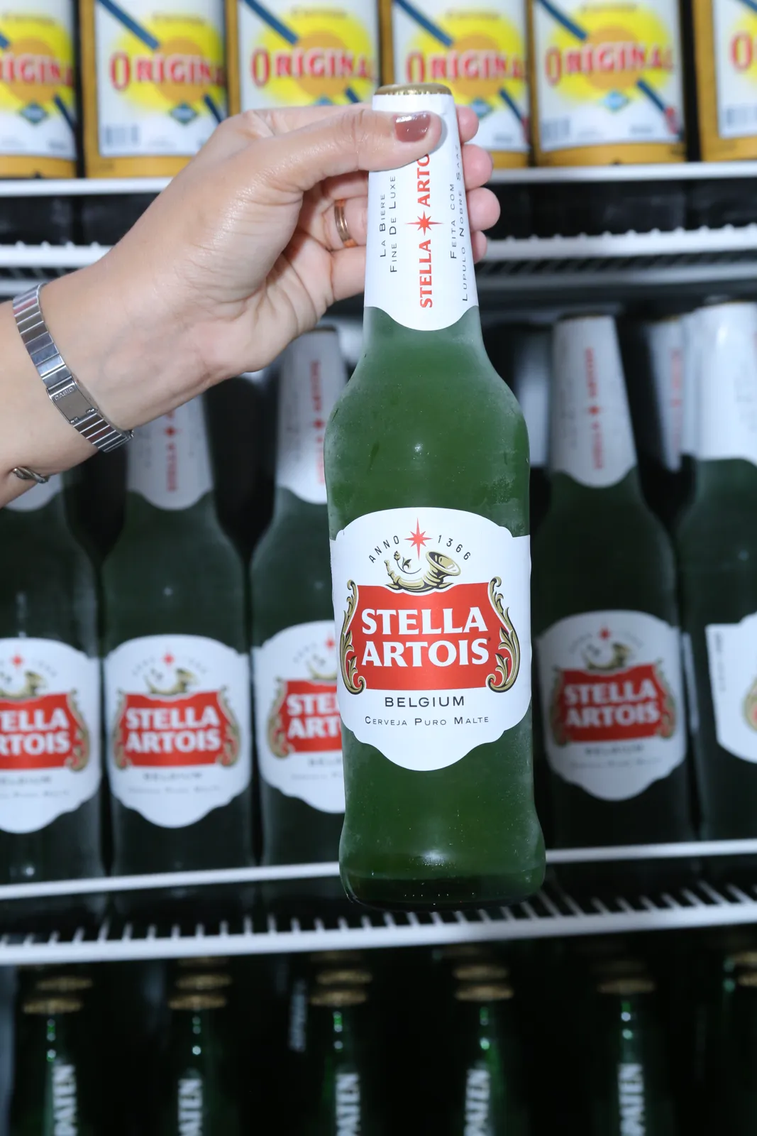 Cerveja Stella Artois gelada