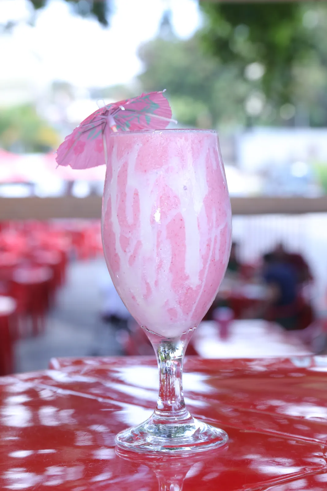 Drink cremoso servido gelado