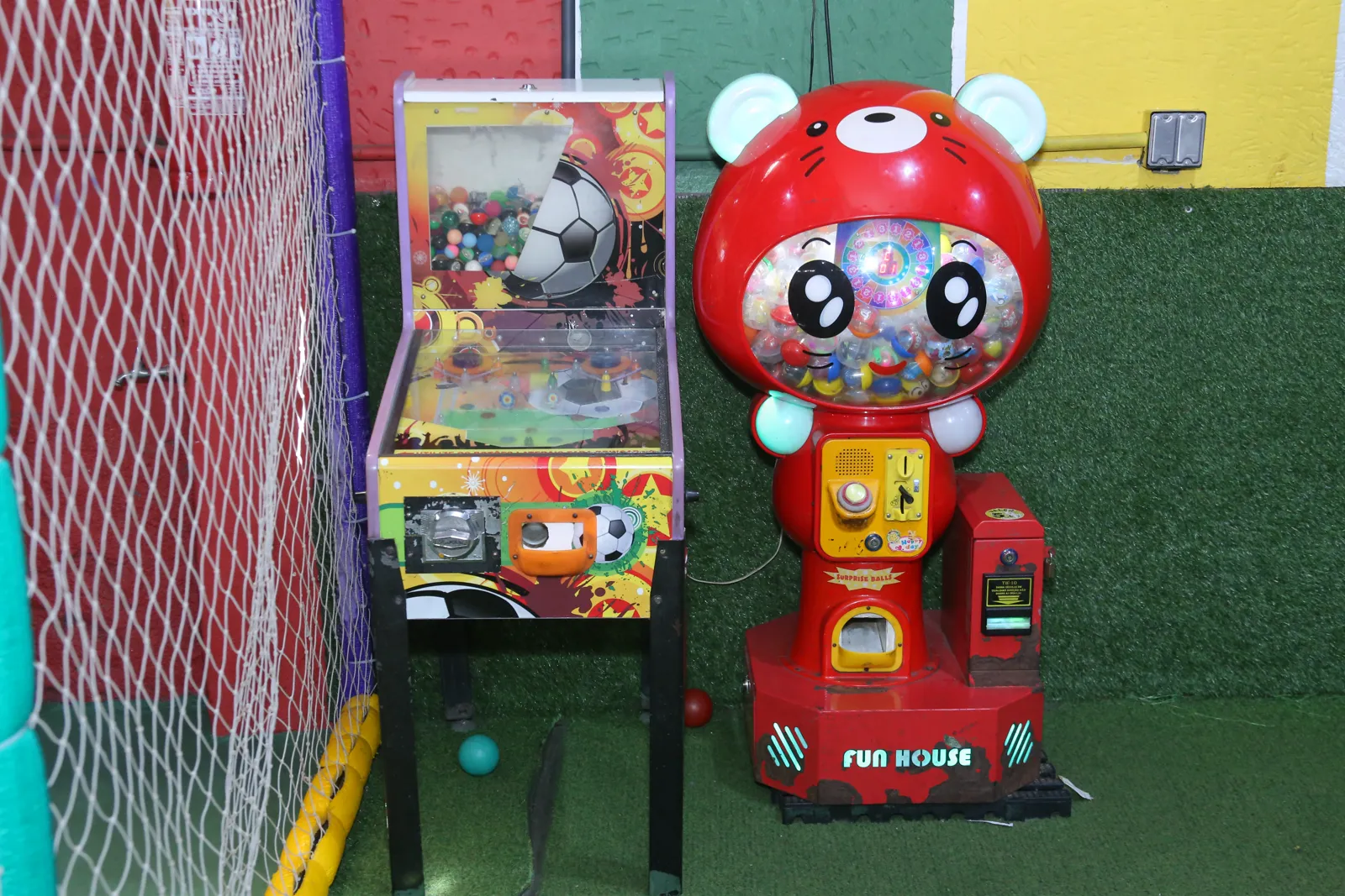 Brinquedos infantis no espaço kids